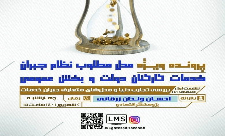مدل مطلوب نظام جبران خدمات کارکنان دولت و بخش عمومی