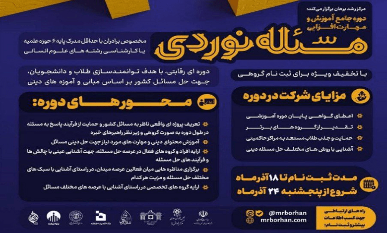 دوره جامع آموزش و مهارت افزایی مسئله نوردی