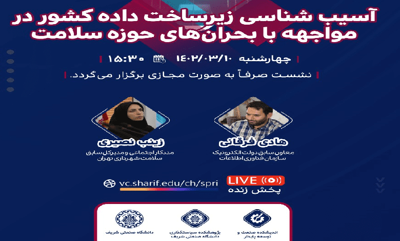 نشست «آسیب شناسی زیرساخت داده کشور در مواجهه با بحران های حوزه سلامت»