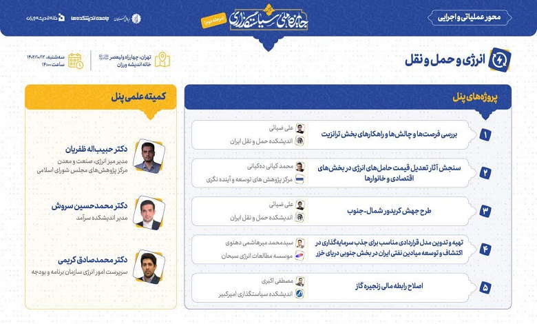 پنل انرژی و حمل و نقل