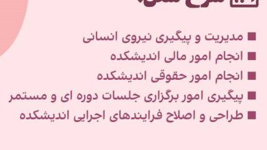فراخوان جذب مدیر اجرایی
