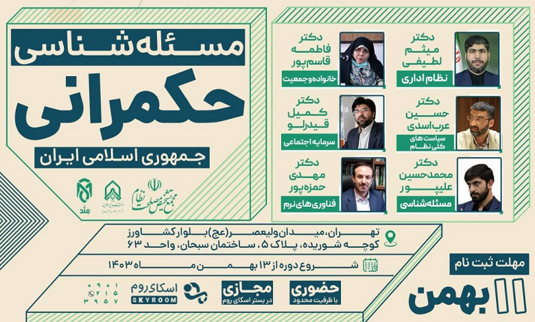 دوره مسئله شناسی حکمرانی جمهوری اسلامی ایران