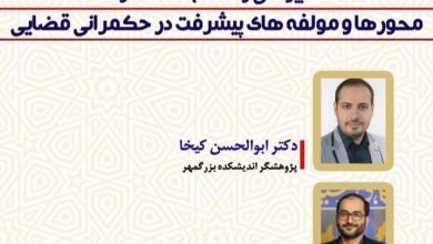 نشست اندیشه ورزی محورها و مولفه های پیشرفت در حکمرانی قضایی