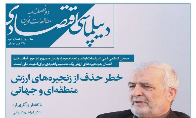 انتشار شماره دوم از دوفصلنامه مطالعات نوین دیپلماسی اقتصادی