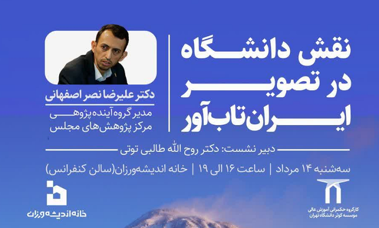 نقش دانشگاه در تصویر ایران تاب آور