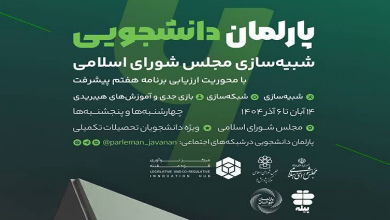 فراخوان ثبت نام ششمین دوره پارلمان دانشجویی توسط مرکز نوآوری قوه مقننه منتشر شد