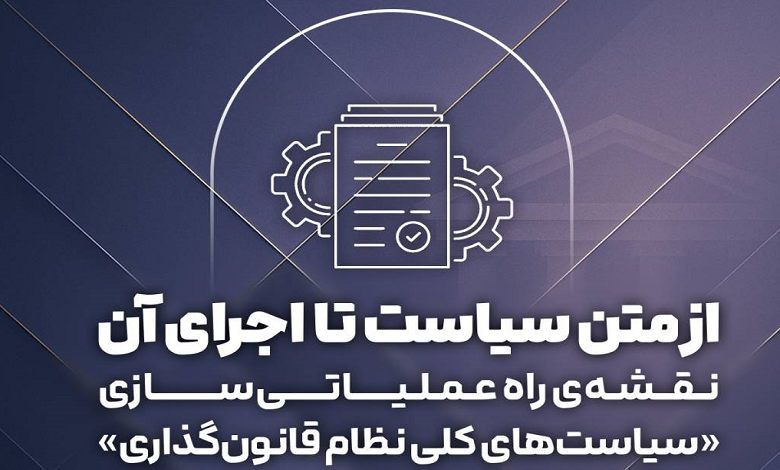 نقشه راه عملیاتی سازی سیاست های کلی نظام قانون گذاری