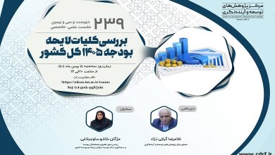 بررسی کلیات لایحه بودجه ۱۴٠۵ کل کشور