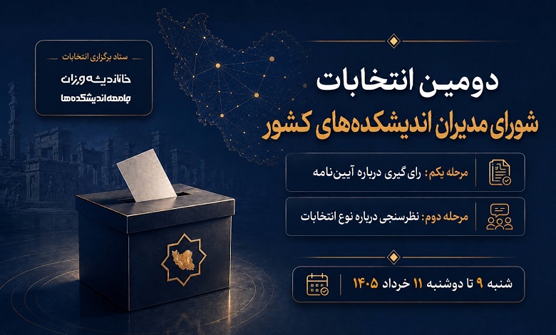 آغاز مرحله اول فرآیند تصویب آییننامه و انتخابات شورای مدیران اندیشکدهها از شنبه ٩ خرداد ۱۴۰۵