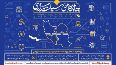 شرایط حضور مراکز سیاست‌ پژوهی در «جایزه ملی سیاستگذاری»