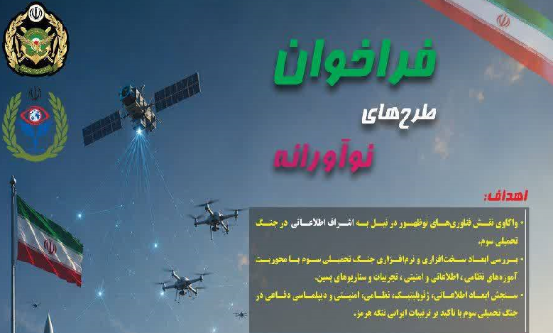 فراخوان طرح‌های نوآورانه با محوریت جنگ جاری