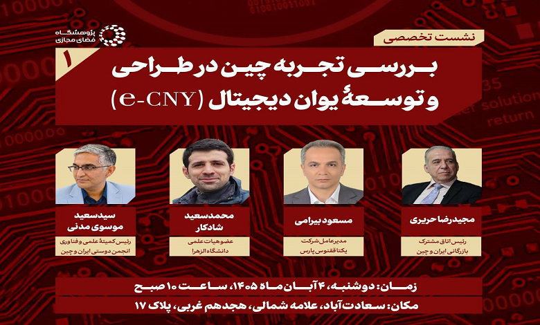 بررسی تجربه چین در طراحی و توسعه یوان دیجیتال (e-CNY)