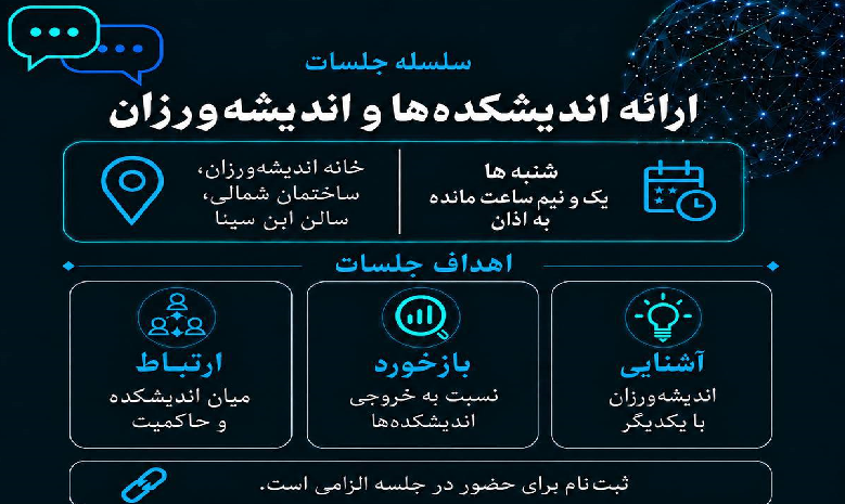 شانزدهمین جلسه «ارائه اندیشکده‌ها، افراد و گروه‌های اندیشه‌ورزی»