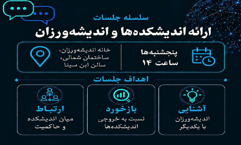 بیست و دومین جلسه «ارائه اندیشکدهها و گروههای اندیشهورزی»